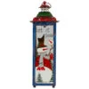Northlight Red, White And Green "Snow" Christmas Lantern 15"