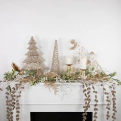 Northlight 20.5" Clear Beads And Gold Glitter Christmas Tree -Christmas Decoration Store northlight ll94343 styled also20use20for20nl003252c20nl003222csh896942csh89691 60008.1681212836