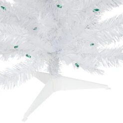 Northlight 3' Pre-Lit Medium White Pine Artificial Christmas Tree - Green Lights -Christmas Decoration Store northlight m88686 5 04390.1669797777