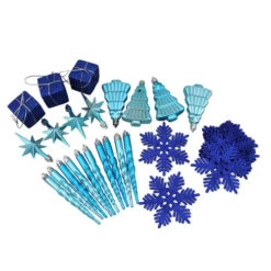 Northlight 125ct Peacock Blue Shatterproof 4-Finish Christmas Ornaments 5.5" (140mm) 7 Northlight 125ct Peacock Blue Shatterproof 4-Finish Christmas Ornaments 5.5" (140mm) -Christmas Decoration Store northlight n512553 1 83629.1588369464