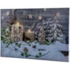 Northlight Country Rustic Winter Christmas LED Lighted Canvas Wall Art 23.5" X 15.5" -Christmas Decoration Store northlight nj01632 01 92235.1695052444