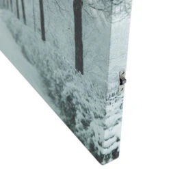 Northlight LED Lighted Fiber Optic Twinkling Snow Covered Tree Scene Canvas Wall Art 15.75" X 11.75" -Christmas Decoration Store northlight nj83099 3 51265.1665610740