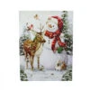 Northlight LED Lighted Snowman And Reindeer Christmas Canvas Wall Art 15.75" X 12" -Christmas Decoration Store northlight nj85680 96600.1588415328