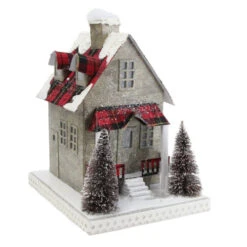 Northlight 10" Brown And Red Battery Operated LED Tartan House Christmas Decor 7 Northlight 10" Brown And Red Battery Operated LED Tartan House Christmas Decor -Christmas Decoration Store northlight nl00215 3 91686.1599873108