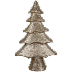 Northlight 20.5" Clear Beads And Gold Glitter Christmas Tree -Christmas Decoration Store northlight nl00325 4 40233.1681212835