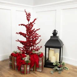 Northlight 30" Red Berries Artificial Christmas Twig Tree, Unlit -Christmas Decoration Store northlight nl00338 styled 13154.1686143936