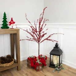Northlight 50" Artificial Red Berry Christmas Twig Tree With Square Stand, Unlit 10 Northlight 50" Artificial Red Berry Christmas Twig Tree With Square Stand, Unlit -Christmas Decoration Store northlight nl00343 styled 28804.1686144238