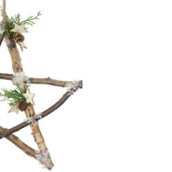 Northlight 13.75" Snowy Pinecone Branch Christmas Star Wall Decor -Christmas Decoration Store northlight nl00540 star 2 updated2022 17243.1669884305