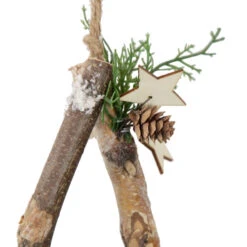 Northlight 13.75" Snowy Pinecone Branch Christmas Star Wall Decor -Christmas Decoration Store northlight nl00540 star 3 updated2022 32565.1669884305