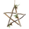 Northlight 13.75" Snowy Pinecone Branch Christmas Star Wall Decor -Christmas Decoration Store northlight nl00540 star updated2022 37549.1665610737