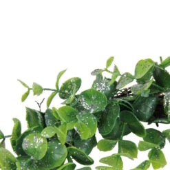 Northlight Sparkling Silver And Green Grass Decorative Artificial Christmas Wreath - 8.75-Inch, Unlit -Christmas Decoration Store northlight nl00970 3 76576.1599873097