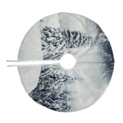 Northlight 23" White And Gray Snowy Woodland Scene Mini Christmas Tree Skirt -Christmas Decoration Store northlight nl01807 3 67126.1599786481