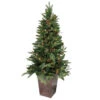 Northlight 5' Pre-lit Green Potted Mixed Winter Pine Medium Artificial Christmas Tree - Clear Lights -Christmas Decoration Store northlight nl03200 one 88931.1588356254
