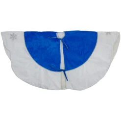 Northlight 21.5" Blue And White Ford Scalloped Mini Christmas Tree Skirt -Christmas Decoration Store northlight nl03736 4 13668.1588356434