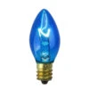Northlight Pack Of 25 Blue Transparent C7 Christmas Replacement Bulbs -Christmas Decoration Store northlight nl03827 3 24394.1588355827
