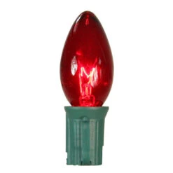 Northlight Pack Of 25 Transparent Red C9 Christmas Replacement Bulbs -Christmas Decoration Store northlight nl03844 1 11568.1588362263