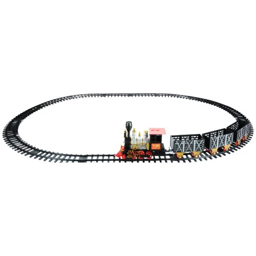 Northlight 20pc Black And Red Battery Operated Classic Train Set 12" 3 Northlight 20pc Black And Red Battery Operated Classic Train Set 12" - Image 2