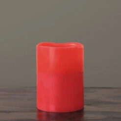 Northlight 8" Red Battery Operated LED Lighted 3-Wick Flickering Wax Christmas Pillar Flameless Candle -Christmas Decoration Store northlight nm36622 3 87222.1588369436