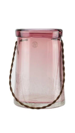 Northlight 13.5" Transparent Mauve Tapered Hand-Blown Glass Hurricane Candle Holder With Handle 7 Northlight 13.5" Transparent Mauve Tapered Hand-Blown Glass Hurricane Candle Holder With Handle -Christmas Decoration Store northlight pg37161 3 46378.1600132623