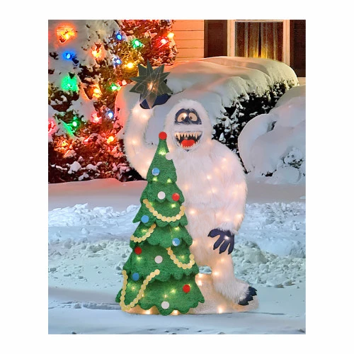 Northlight 32" Lighted Bumble Topping The Tree Christmas Outdoor Yard Decoration 4 Northlight 32" Lighted Bumble Topping The Tree Christmas Outdoor Yard Decoration - Image 2
