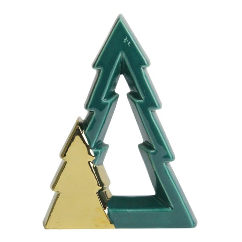 Northlight 7.25" Green And Gold Cut-Out Christmas Tree Decoration 3 Northlight 7.25" Green And Gold Cut-Out Christmas Tree Decoration