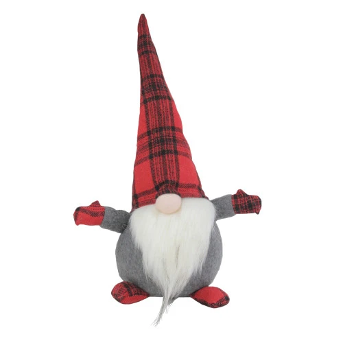 Northlight 26" Red And Black Plaid Christmas Gnome Tabletop Decor 3 Northlight 26" Red And Black Plaid Christmas Gnome Tabletop Decor