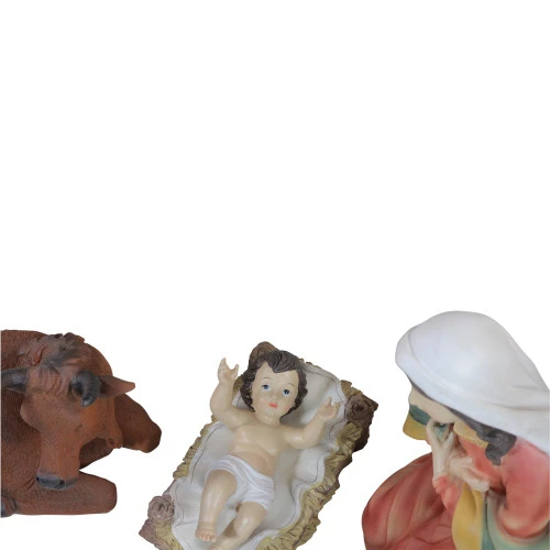 Northlight 11-Piece Green And White Religious Christmas Nativity Figurines Set - 19.5” 4 Northlight 11-Piece Green And White Religious Christmas Nativity Figurines Set - 19.5” - Image 2