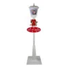 Northlight 70.75" White Lighted Musical Snowman Christmas Street Lamp