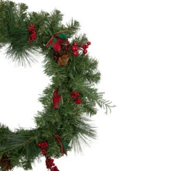 Northlight Pine Cones And Berries Artificial Christmas Wreath With Ribbon, 24-Inch, Unlit 9 Northlight Pine Cones And Berries Artificial Christmas Wreath With Ribbon, 24-Inch, Unlit -Christmas Decoration Store northlight s04206 2 updated 11878.1660326224