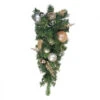 Northlight 32" Green And Rose Gold Ball Ornament Pine Artificial Christmas Teardrop Swag - Unlit 2 Northlight 32" Green And Rose Gold Ball Ornament Pine Artificial Christmas Teardrop Swag - Unlit -Christmas Decoration Store northlight s15744 33615.1587643019