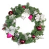 Northlight Poinsettia And Eucalyptus Artificial Christmas Wreath - 24-Inch, Unlit -Christmas Decoration Store northlight s84817 46861.1588354138