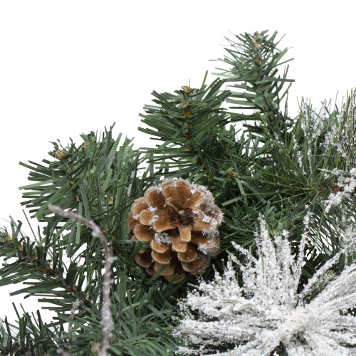 Northlight 26" Pre-Decorated Frosted Pinecone And Berry Artificial Christmas Swag, Unlit 4 Northlight 26" Pre-Decorated Frosted Pinecone And Berry Artificial Christmas Swag, Unlit - Image 2