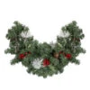 Northlight 26" Pre-Decorated Frosted Pinecone And Berry Artificial Christmas Swag, Unlit -Christmas Decoration Store northlight s84859 57183.1665611029