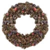 Northlight Sugared Purple Flowers And Pine Cones Artificial Christmas Wreath - 20-Inch, Unlit -Christmas Decoration Store northlight sh36230 1 73663.1588362584