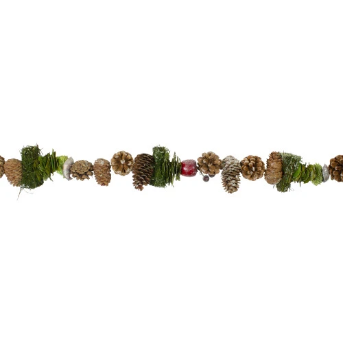 Northlight 5' X 5.25" Apples And Pine Cone Artificial Christmas Garland - Unlit 5 Northlight 5' X 5.25" Apples And Pine Cone Artificial Christmas Garland - Unlit - Image 3