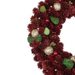 Northlight Red Pine Cone And Berry Artificial Christmas Wreath, 12-Inch, Unlit -Christmas Decoration Store northlight sh36245 1 29375.1587644173