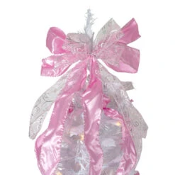 Northlight 6' Pre-Lit White And Pink Pre-Decorated Pop-Up Artificial Christmas Tree -Christmas Decoration Store northlight sm27459 2 04435.1588952283