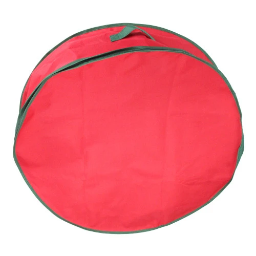 Northlight 24” Red And Green Christmas Wreath Storage Bag 3 Northlight 24” Red And Green Christmas Wreath Storage Bag