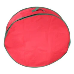 Northlight 36” Red And Green Christmas Wreath Storage Bag