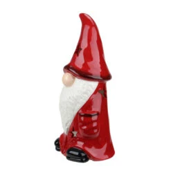 Northlight 9.75 Red Ceramic Christmas Star Gnome Tealight Candle Holder -Christmas Decoration Store northlight tc28047 1 30813.1588369224