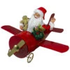 Northlight 32" Waving Santa Delivering Presents On A Plane Christmas Decoration 1 Northlight 32" Waving Santa Delivering Presents On A Plane Christmas Decoration -Christmas Decoration Store northlight tj27582 1 25338.1665610433