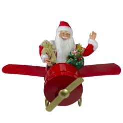 Northlight 32" Waving Santa Delivering Presents On A Plane Christmas Decoration 9 Northlight 32" Waving Santa Delivering Presents On A Plane Christmas Decoration -Christmas Decoration Store northlight tj27582 3 50866.1665610433