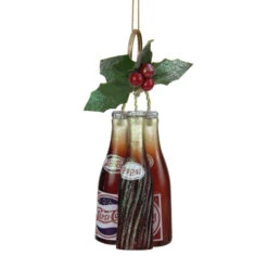 Northlight 6" Trio Of Pepsi Cola Bottles Christmas Ornament