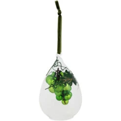 Northlight 6" Green Grape Cluster In Teardrop Glass Cloche Christmas Ornament -Christmas Decoration Store northlight tr01859 b 2 updated 21252.1682510988
