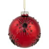 Northlight 3.5" Red And Brown Beaded Bursting Snowflake Glass Christmas Ball Ornament 2 Northlight 3.5" Red And Brown Beaded Bursting Snowflake Glass Christmas Ball Ornament -Christmas Decoration Store northlight tr26267 1 43208.1682164233
