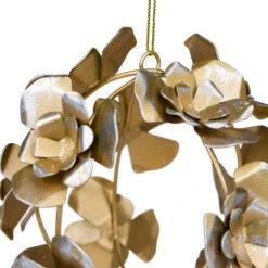 Northlight Matte Silver And Gold Rose Flowers Christmas Ball Ornament 4.5" (115mm) -Christmas Decoration Store northlight tr26270 2 04850.1665610424