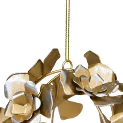 Northlight Matte Silver And Gold Rose Flowers Christmas Ball Ornament 4.5" (115mm) -Christmas Decoration Store northlight tr26270 4 98232.1665610424