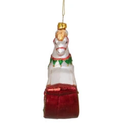 Northlight 5" White And Red Rocking Horse With Gifts Glass Christmas Ornament 9 Northlight 5" White And Red Rocking Horse With Gifts Glass Christmas Ornament -Christmas Decoration Store northlight tr83476 2 07903.1665610741