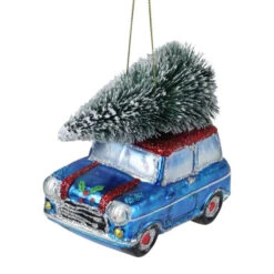 Northlight 4" Blue Station Wagon Hauling Home The Holiday Tree Christmas Ornament 7 Northlight 4" Blue Station Wagon Hauling Home The Holiday Tree Christmas Ornament -Christmas Decoration Store northlight tr83482 03 89609.1600132614