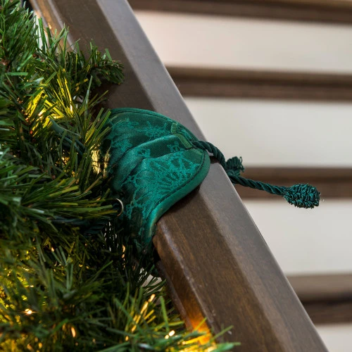 Northlight Set Of 3 Snowflakes Patterned Banister Protecting Christmas Garland Ties 7.25" 6 Northlight Set Of 3 Snowflakes Patterned Banister Protecting Christmas Garland Ties 7.25" - Image 4